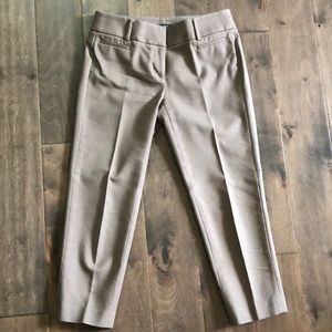 Loft khaki cropped dress pants